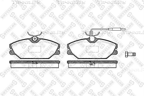 Тормозные колодки Stellox передние для Renault Espace II 1991-1996. Артикул 219 012B-SX