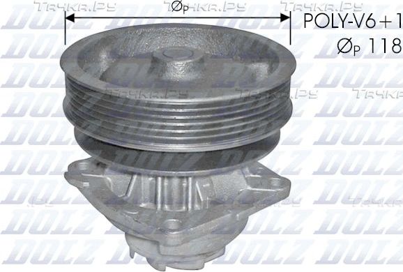 Помпа (водяной насос) Dolz для Peugeot Expert I 1996-2000. Артикул S224