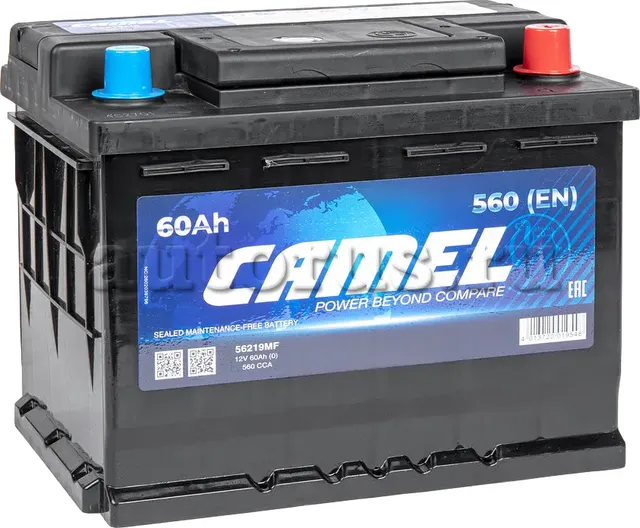 АКБ 60 А/ч о.п. CAMEL ток 560 242 х 175 х 190 Camel. Артикул 56219MF