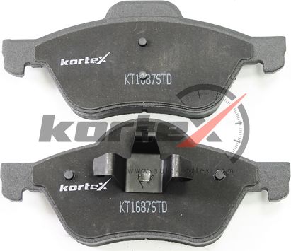 Колодки торм. RENAULT MEGANE II перед.к-т (Kortex). Артикул KT1687STD