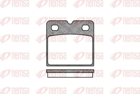 Тормозные колодки Remsa. Артикул 1067.00