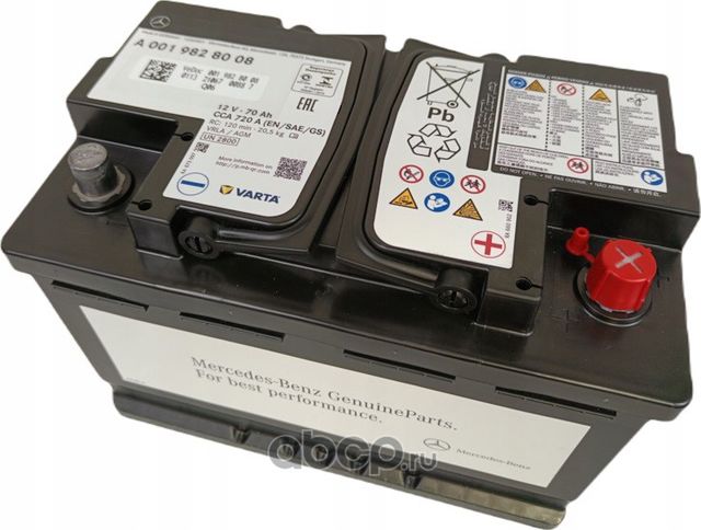 Аккумулятор Mercedes-Benz. Артикул A0019828008