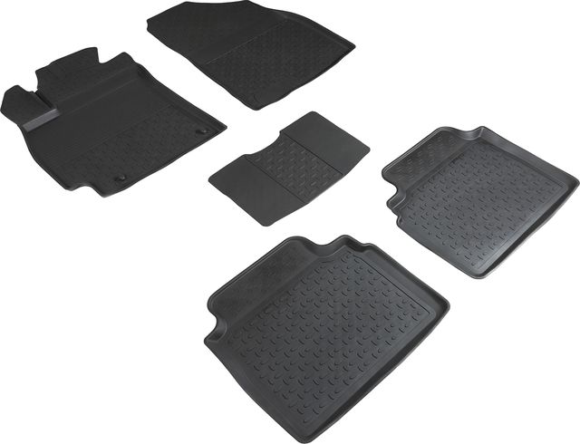 Коврики резиновые Seintex с высоким бортиком для салона Hyundai Elantra VII 2020-2026. Артикул 96157