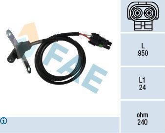 Датчик положения коленвала FAE. Артикул 79026