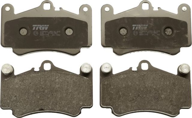 Тормозные колодки TRW передние для Porsche 911 VI (997) 2004-2012. Артикул GDB1778
