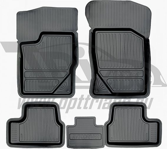 Коврики резиновые Avtodriver для салона Lada Granta I седан 2011-2026. Артикул ADRJET003