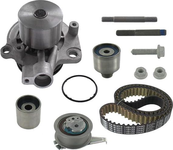 Помпа (водяной насос) с комплектом ремня ГРМ SKF для Skoda Scala I 2019-2026. Артикул VKMC 01278-1