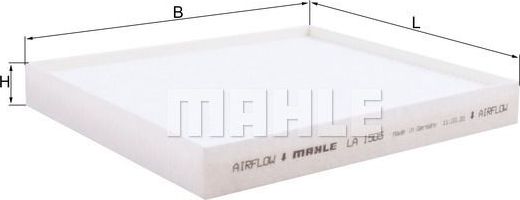Салонный фильтр Mahle. Артикул LA 1505
