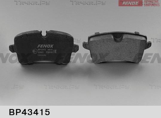Тормозные колодки Fenox задние для Audi S7 I (4G) 2012-2018. Артикул BP43415