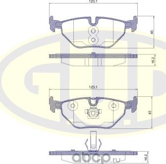 Тормозные колодки G.U.D.. Артикул GBP026540