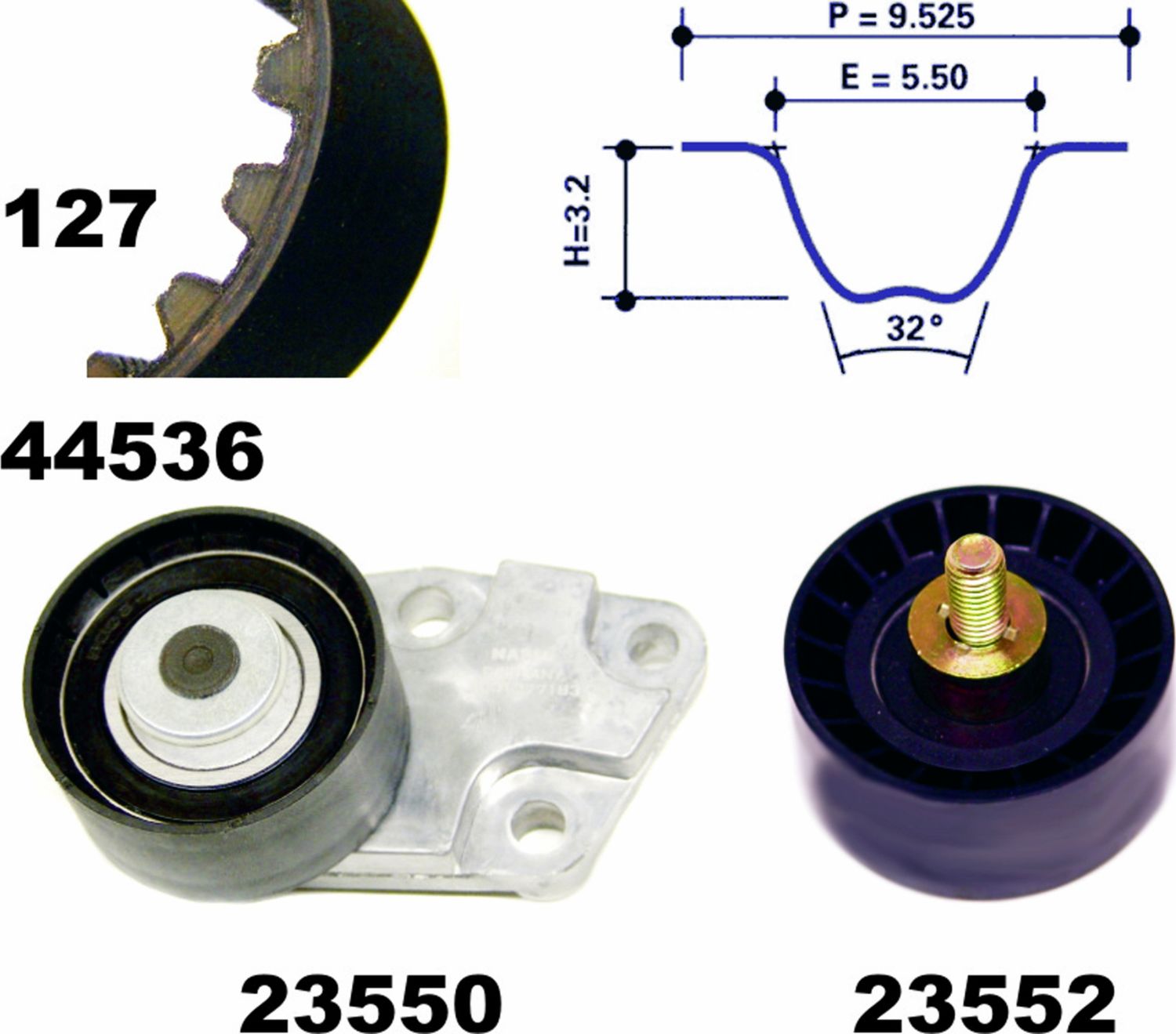 Ремень ГРМ с роликами (комплект) MAPCO. Артикул 73536