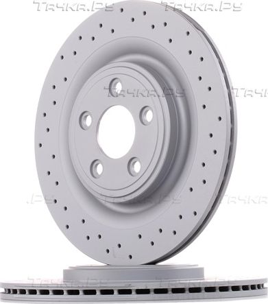 Тормозной диск Zimmermann Sport Coat Z задний для Jaguar XJ II (X308) 1997-2003. Артикул 290.2265.52