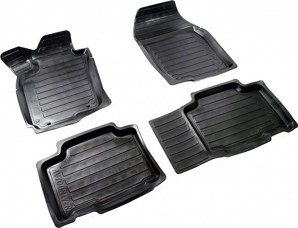 Коврики резиновые Avtodriver для салона Toyota RAV4 III 2006-2012 короткая база. Артикул ADRAVG215