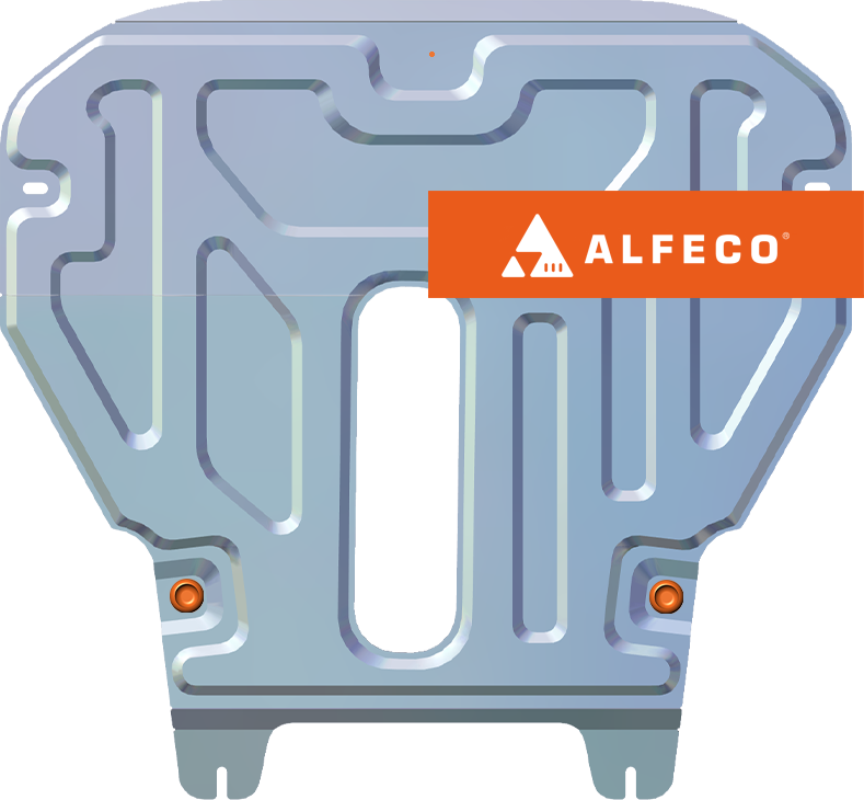 Защита алюминиевая Alfeco для картера и КПП Chery Very 2011-2014. Артикул ALF.02.10 AL4