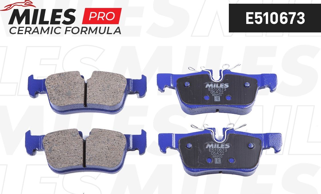 Тормозные колодки Miles (Керамика). Артикул E510673