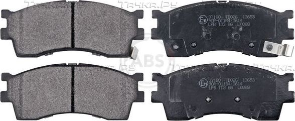 Тормозные колодки ABS передние для Kia Carens I 2000-2002. Артикул 37180