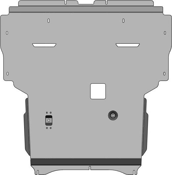 Защита алюминиевая АВС-Дизайн для картера, КПП Hongqi HS7 2024-2026. Артикул 56.07ABC