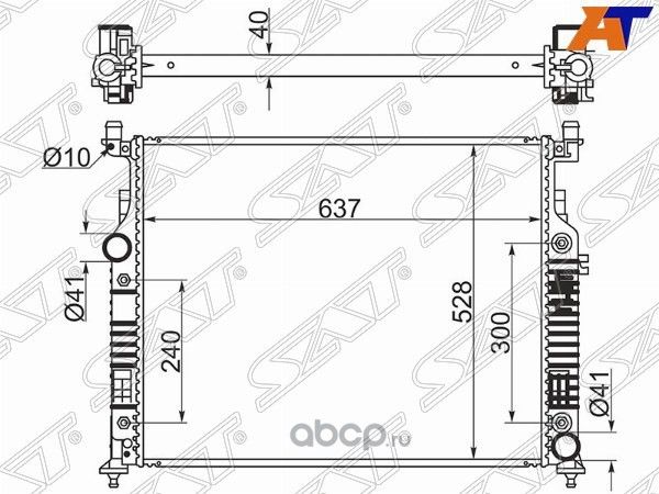 РАДИАТОР MERCEDES MLGLR-CLASS W164X164W251 2.8 (SAT). Артикул MB000505