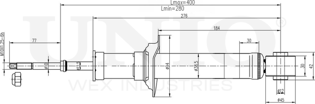 Амортизатор подвески (Unio). Артикул SAB-10454