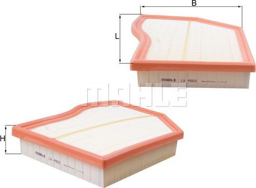 Воздушный фильтр Mahle. Артикул LX 4802