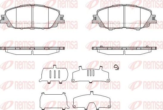 Тормозные колодки Remsa. Артикул 1870.00