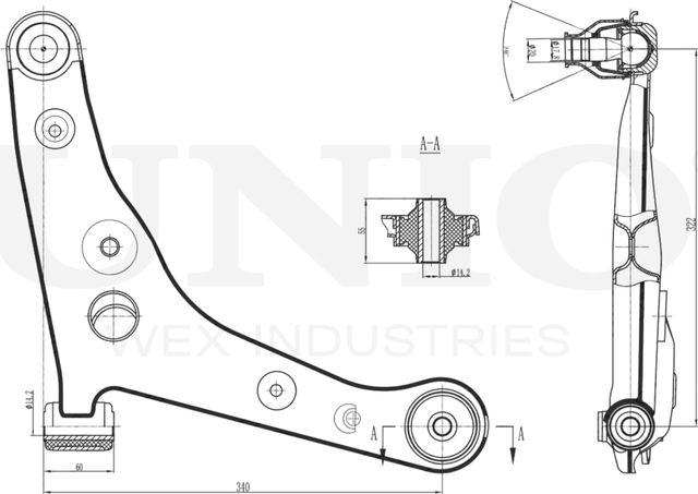 Рычаг подвески (Unio). Артикул SSP-40021