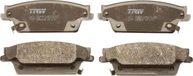 Тормозные колодки TRW задние для Cadillac SRX I 2003-2009. Артикул GDB4452