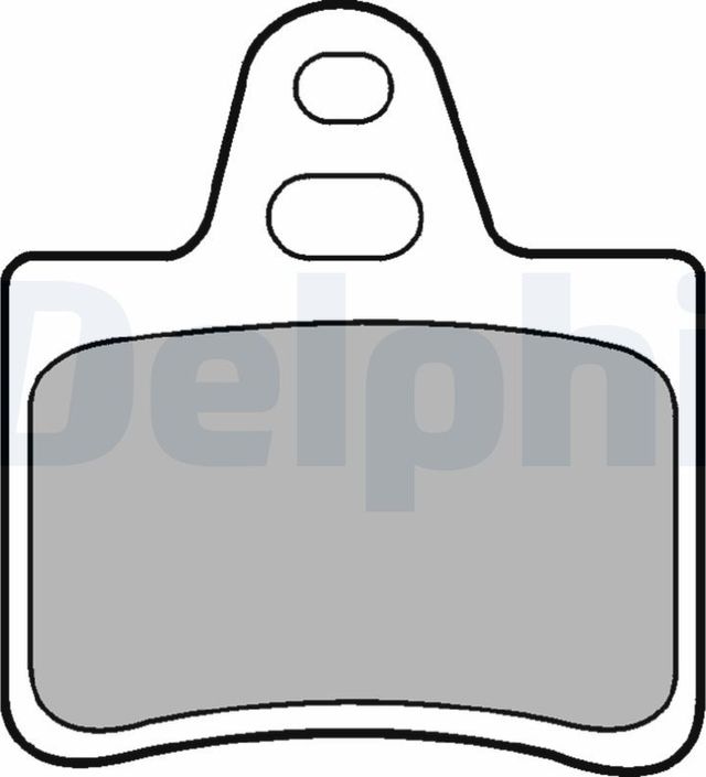 Тормозные колодки Delphi (органический) задние для Citroen XM I 1989-1994. Артикул LP655