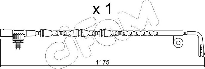 Датчик износа тормозных колодок  Metelli. Артикул SU.228