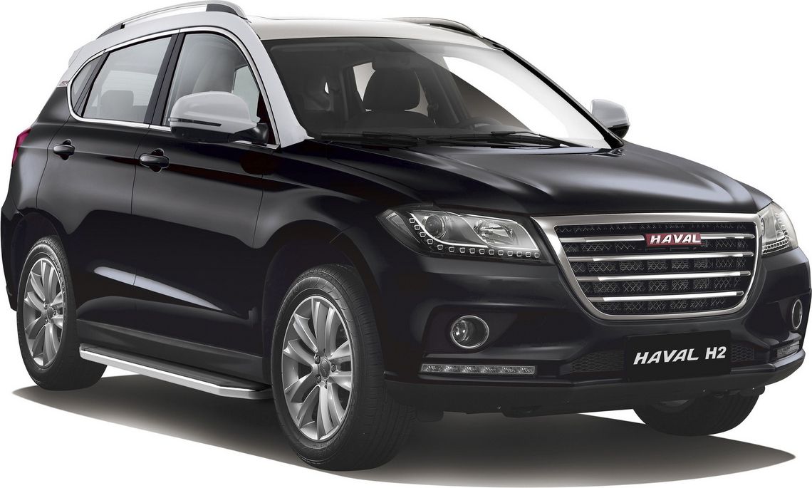 Пороги алюминиевые Rival Premium для Haval H2 2014-2020. Артикул A173ALP.9401.1