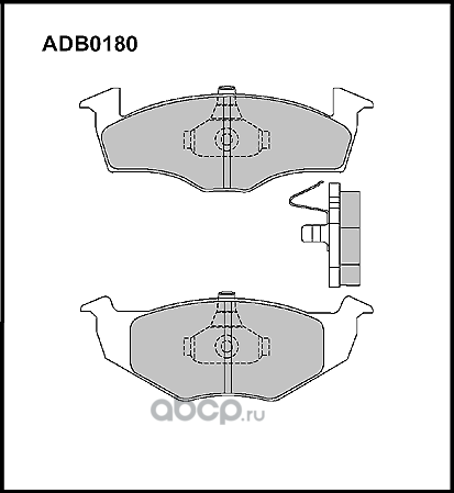 Колодки тормозные (Allied Nippon). Артикул ADB0180