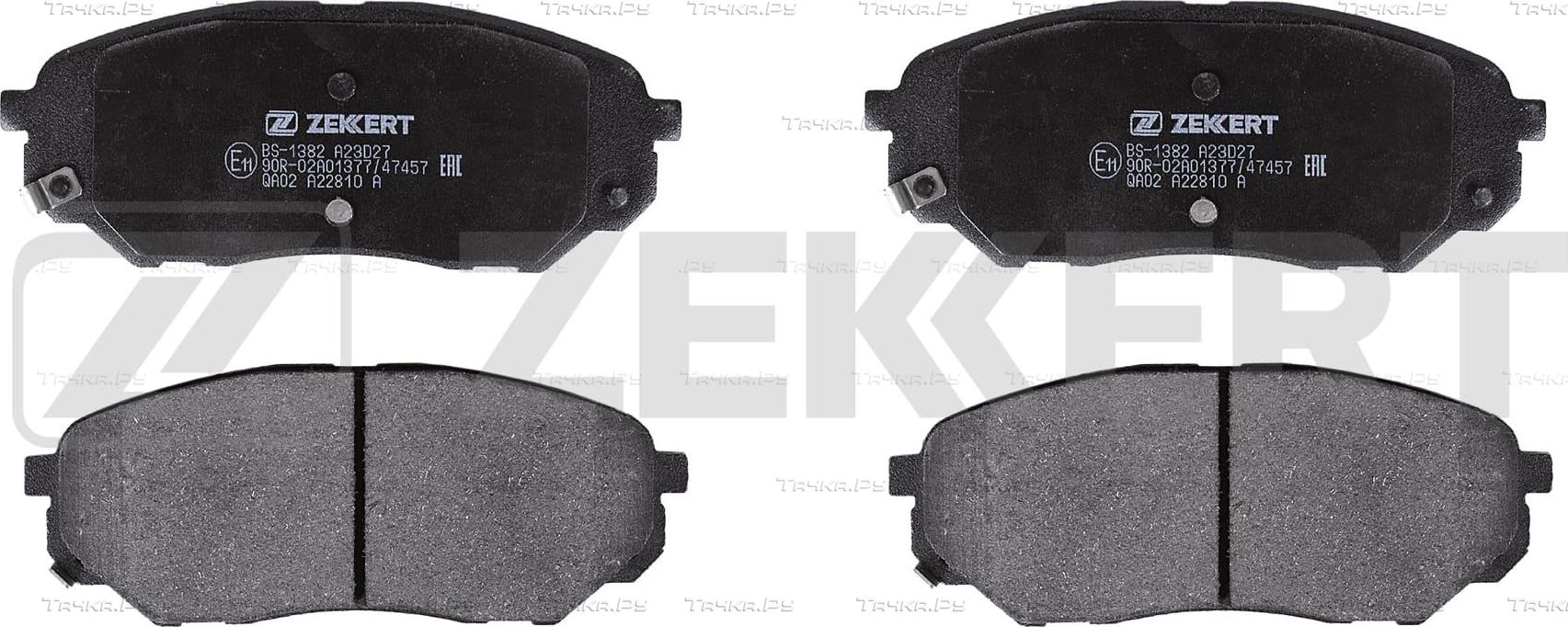 Тормозные колодки Zekkert передние для Kia Sorento III Prime 2015-2026. Артикул BS-1382