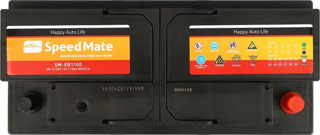 АКБ SPEEDMATE EXCELL 12V 110AH 800A 392X175X190 Speedmate. Артикул SMEB1100