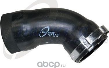 Патрубок интеркулера Trucktec Automotive (Резина с тканевым включением). Артикул 07.14.180