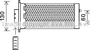 Радиатор отопителя (печки) AVA для Opel Antara I 2006-2015. Артикул OL6573