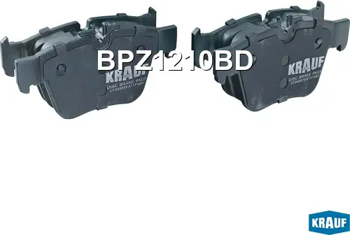 Колодки тормозные дисковые (Krauf). Артикул BPZ1210BD