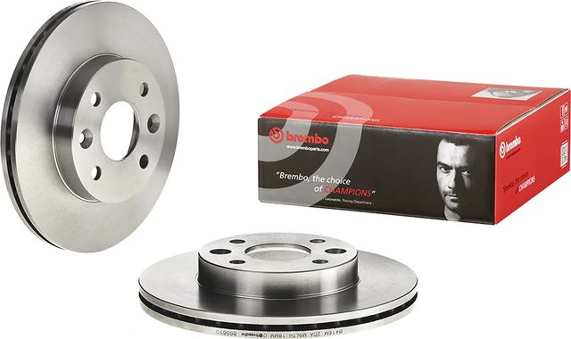 Тормозной диск Brembo передний для Kia Sephia I 1993-1997. Артикул 09.8656.10