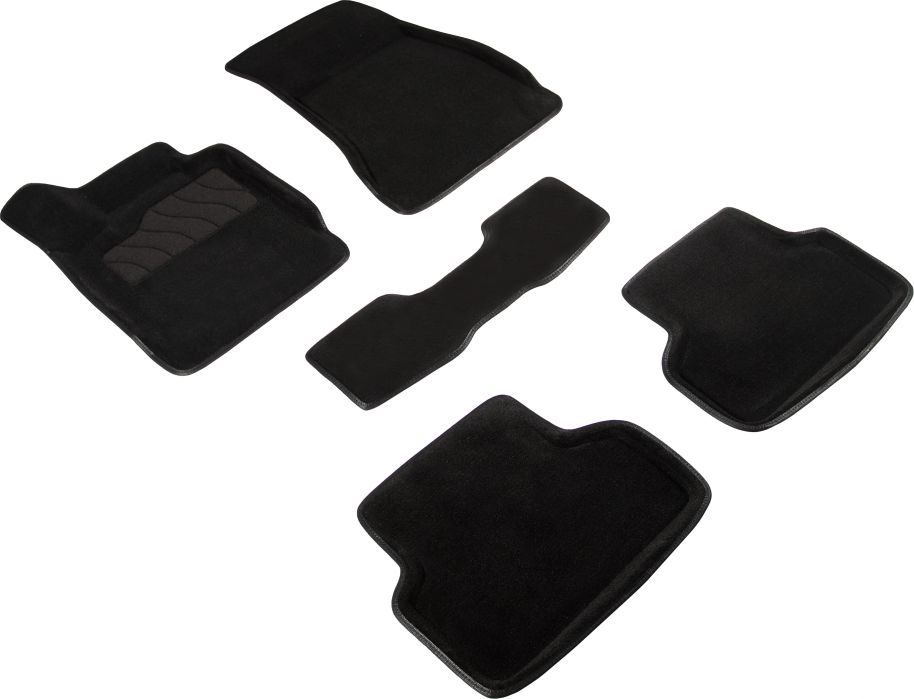 Комплект ковриков 3D Seintex для салона BMW 5 G30 2016-2023 ЧЕРНЫЙ. Артикул 92931