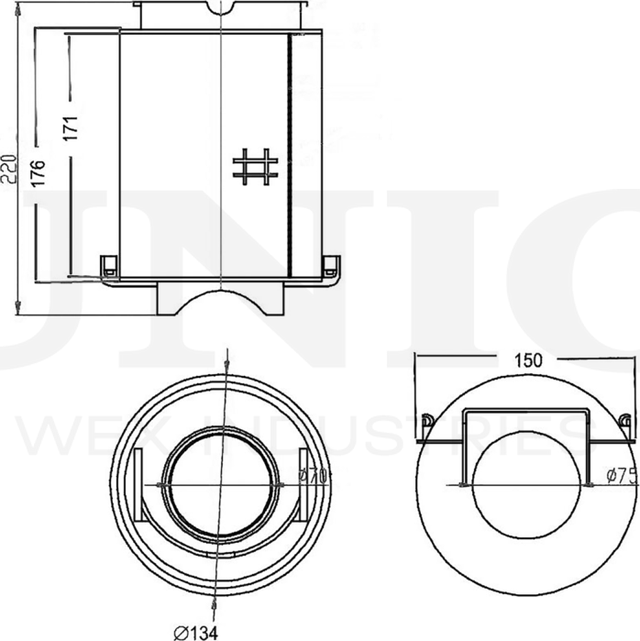 Фильтр воздушный (Unio). Артикул FLT-10035