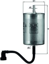 Топливный фильтр Mahle-Knecht. Артикул KL 80