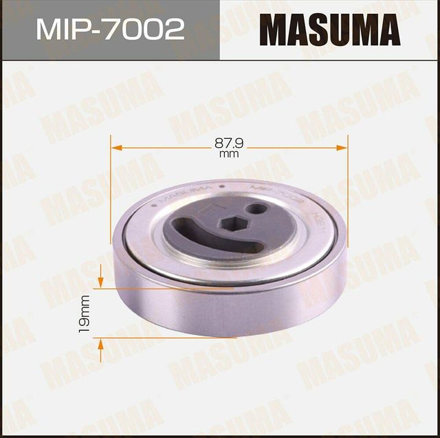 Натяжной ролик (натяжитель) приводного клинового зубчатого ремня Masuma. Артикул MIP-7002