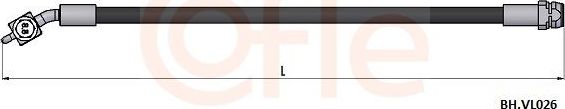 Тормозной шланг Cofle задний правый для Volvo S80 II 2006-2016. Артикул 92.BH.VL026