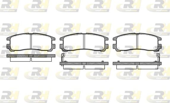 Тормозные колодки RoadHouse задние для Mitsubishi Pajero Pinin 1999-2007. Артикул 2291.02
