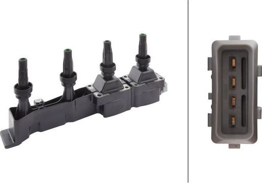 Катушка зажигания Hella для Citroen C4 I 2004-2011. Артикул 5DA 193 175-731