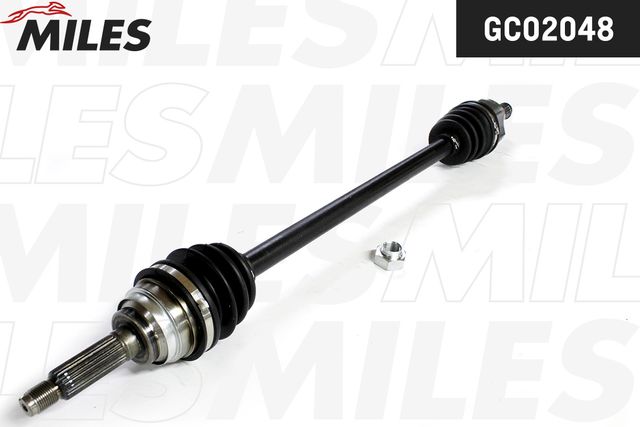 Полуось (привод в сборе, приводной вал) Miles передняя правая для Daewoo Matiz I 1998-2015. Артикул GC02048