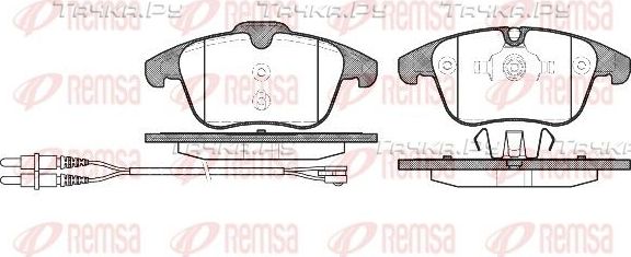 Тормозные колодки Remsa передние для Citroen C5 II 2008-2017. Артикул 1249.01