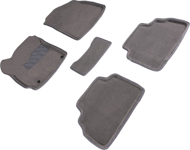 Коврики Seintex 3D ворсовые для салона Kia Soul III 2019-2026 СЕРЫЕ. Артикул 96401