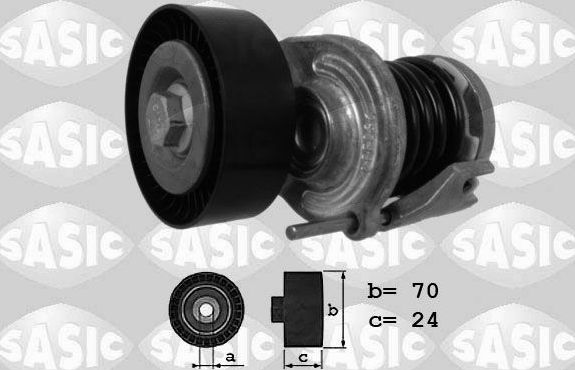 Натяжной ролик (натяжитель) приводного клинового зубчатого ремня Sasic. Артикул 1626027