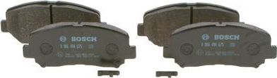 Тормозные колодки Bosch (Low-Metallic) передние для Mazda CX-5 II 2017-2026. Артикул 0 986 494 675