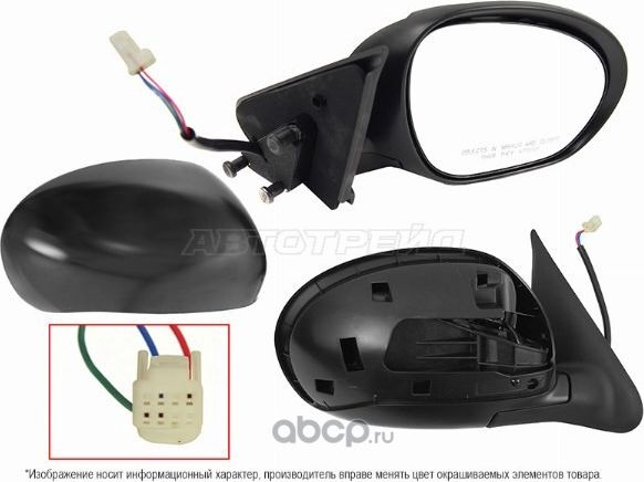 Зеркало NISSAN JUKE 10- RH 3конт (SAT). Артикул STDT159401